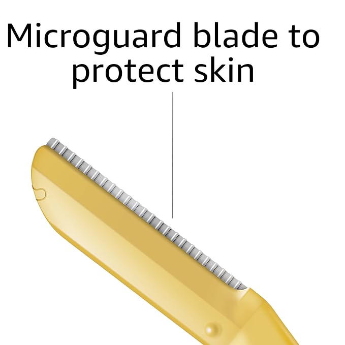Women's Multipurpose Exfoliating Dermaplaning Tool, Eyebrow Razor, and Facial Razor