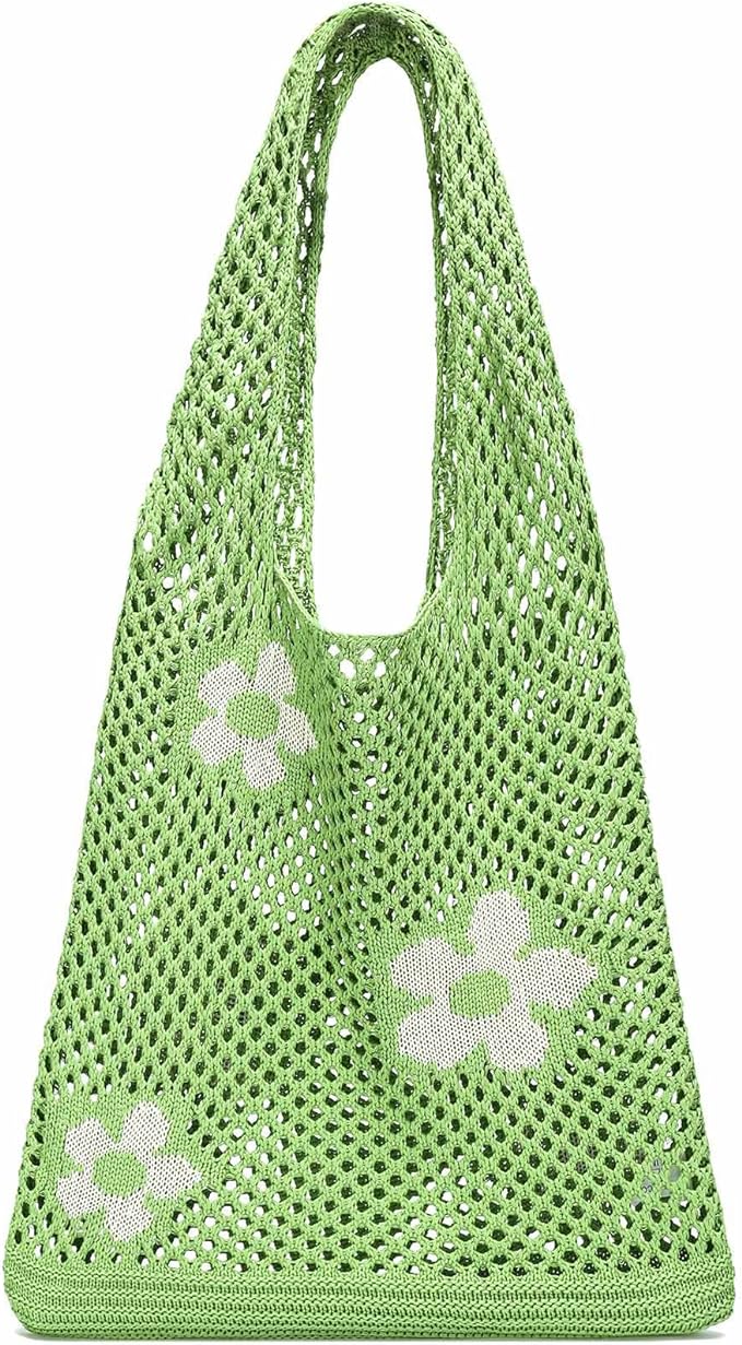 Crochet Mesh Beach Tote Bag