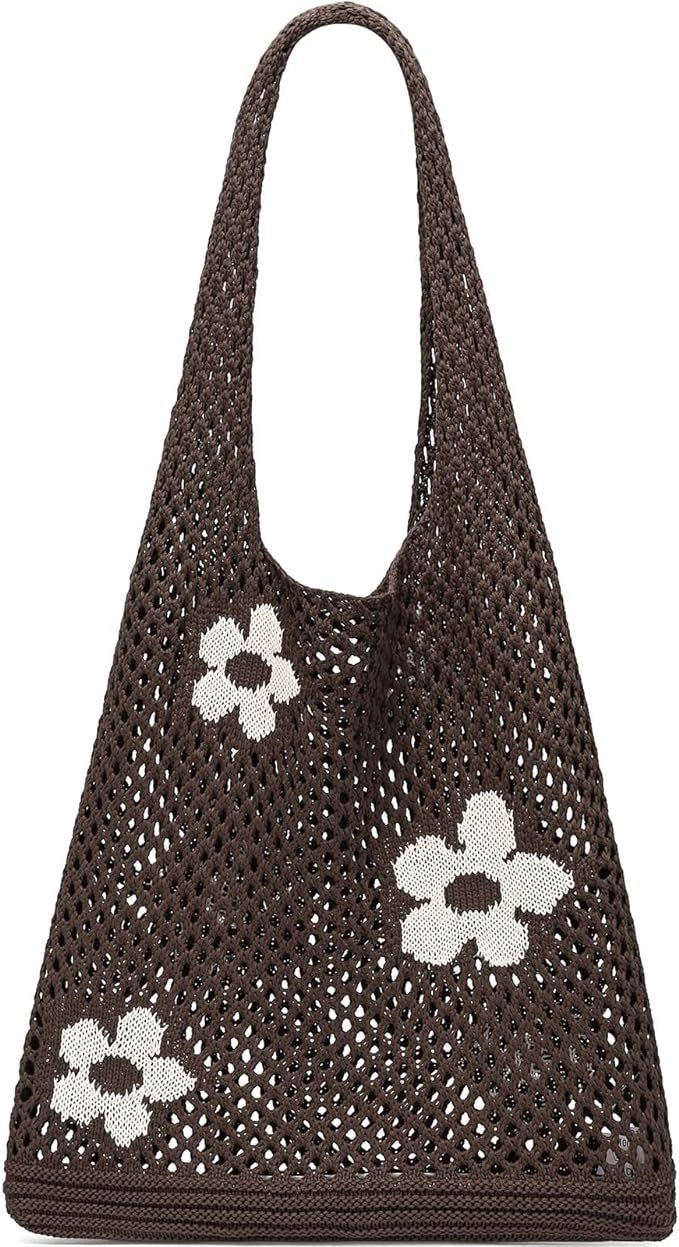 Crochet Mesh Beach Tote Bag