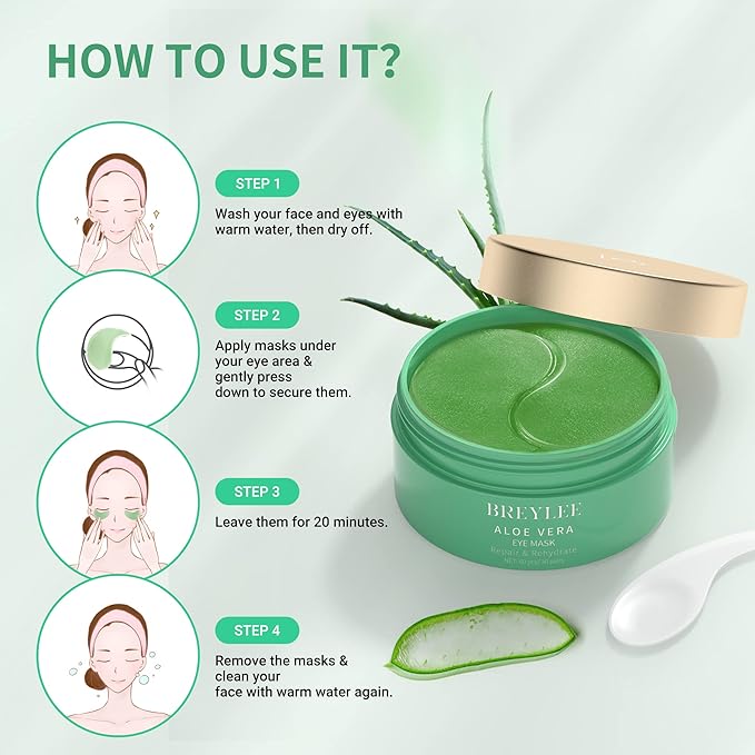 Aloe Vera Eye Masks