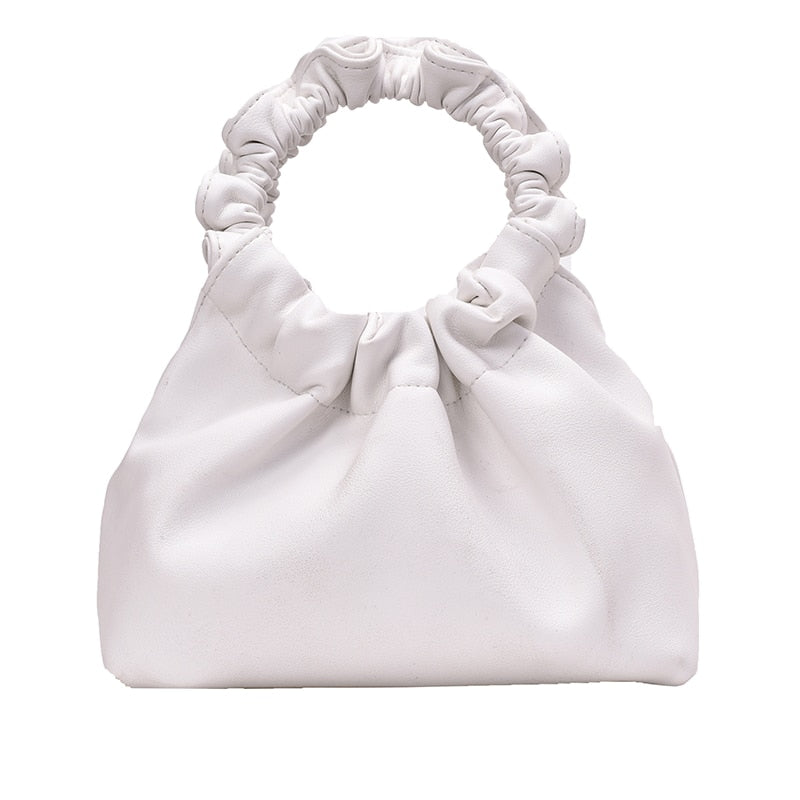 Ruched Hobo Handbag