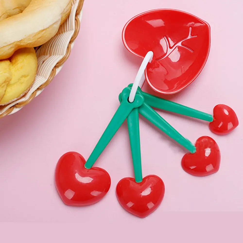 5pcs/set Heart Shape Measuring Spoons