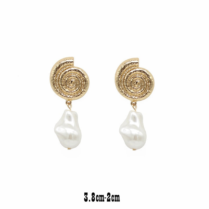 Handcrafted Pearl Earrings
