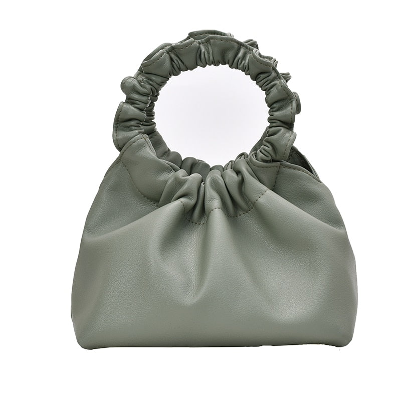 Ruched Hobo Handbag