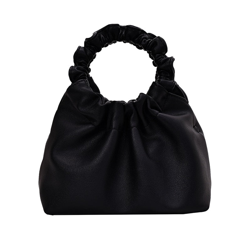 Ruched Hobo Handbag