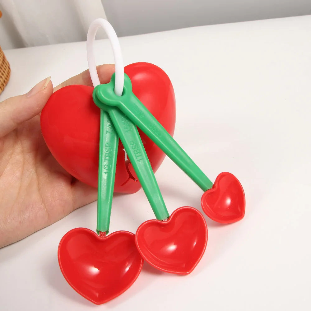 5pcs/set Heart Shape Measuring Spoons