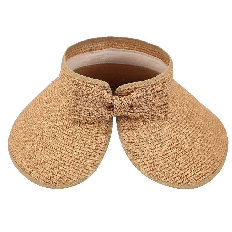 Wide Brim Roll Up Straw Hat