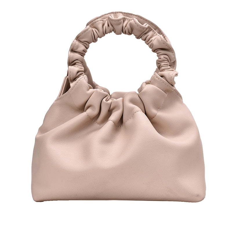 Ruched Hobo Handbag