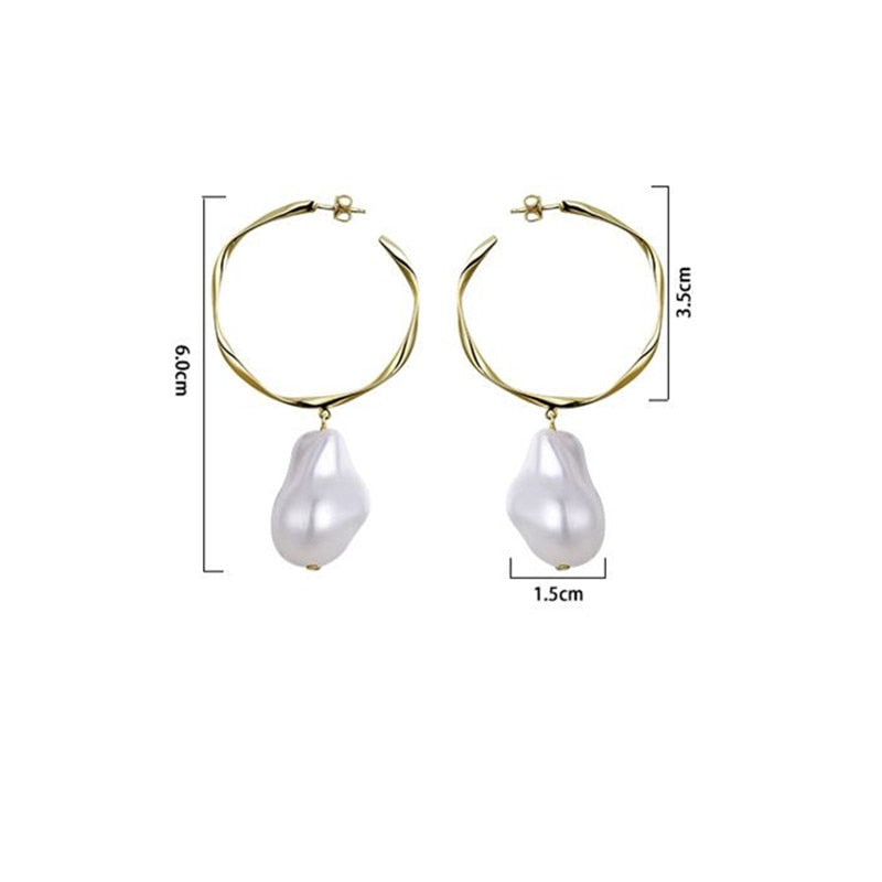 Handcrafted Pearl Earrings