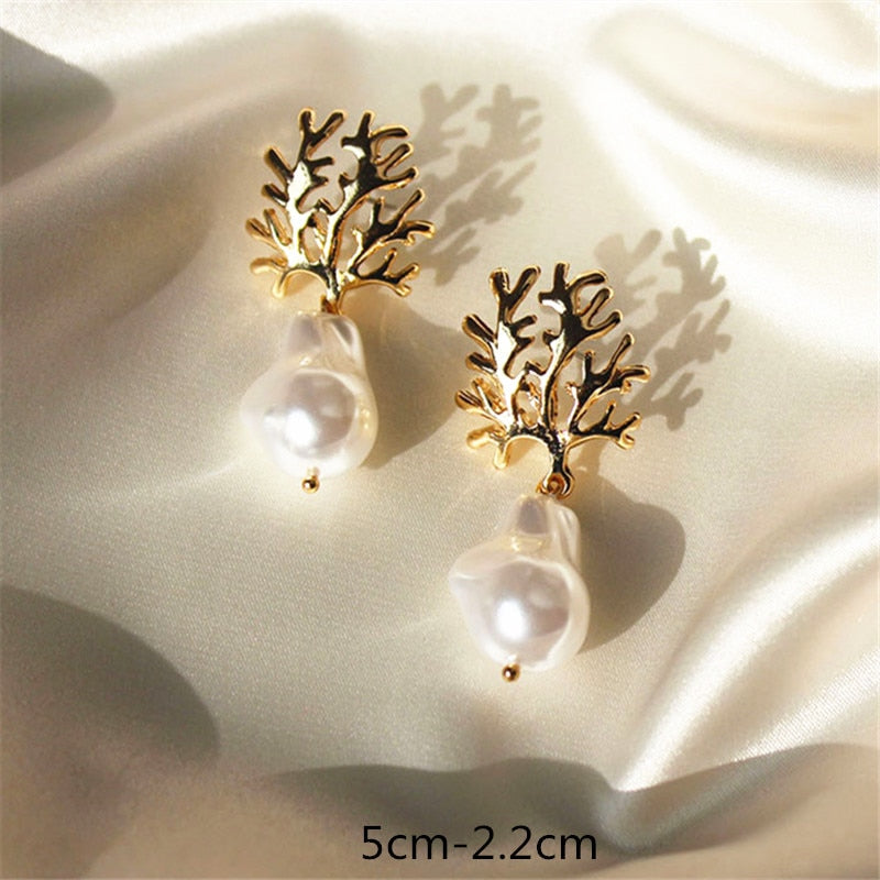 Handcrafted Pearl Earrings