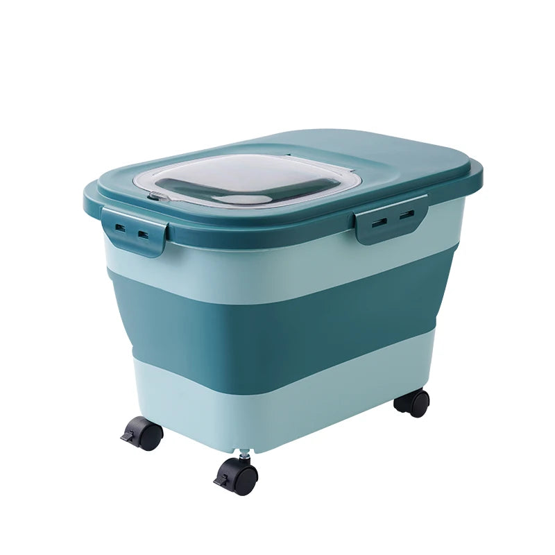 Collapsible Cat/Dog Food Storage Container