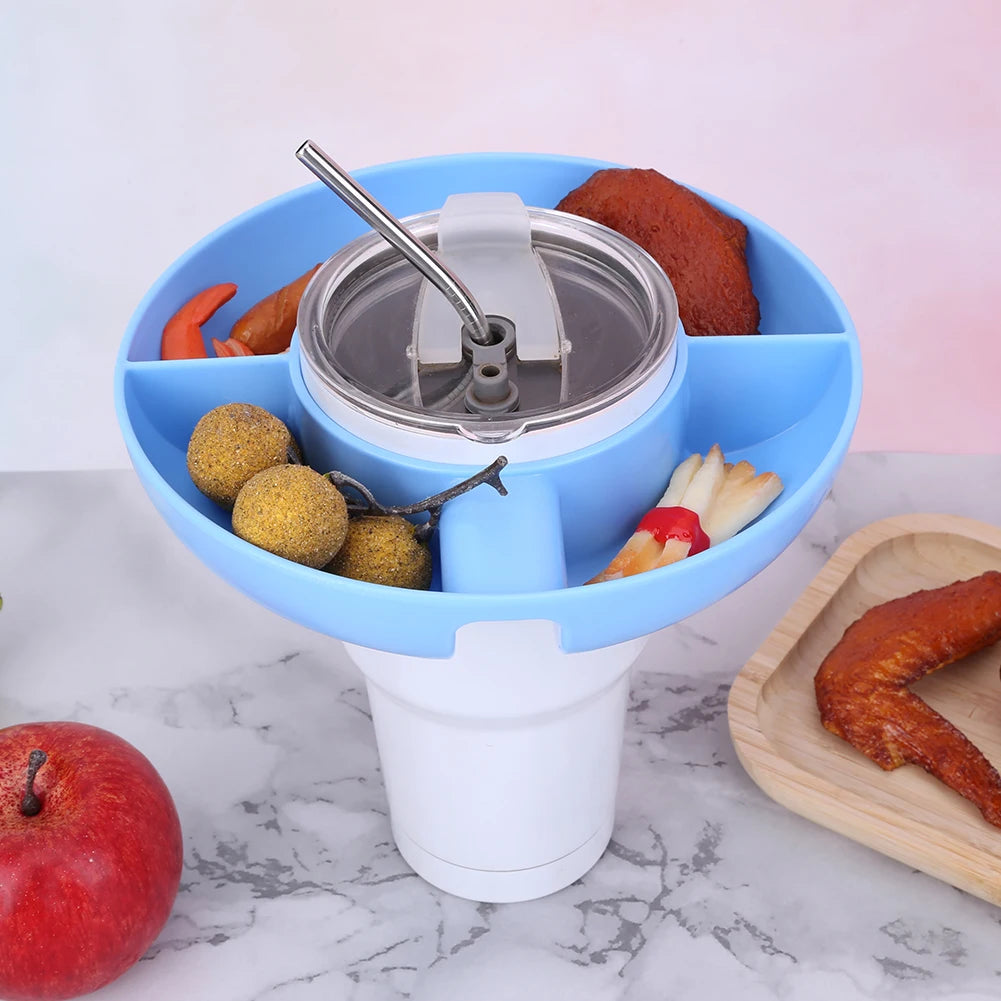 Silicone Snack Tray for 40 oz Water Bottle