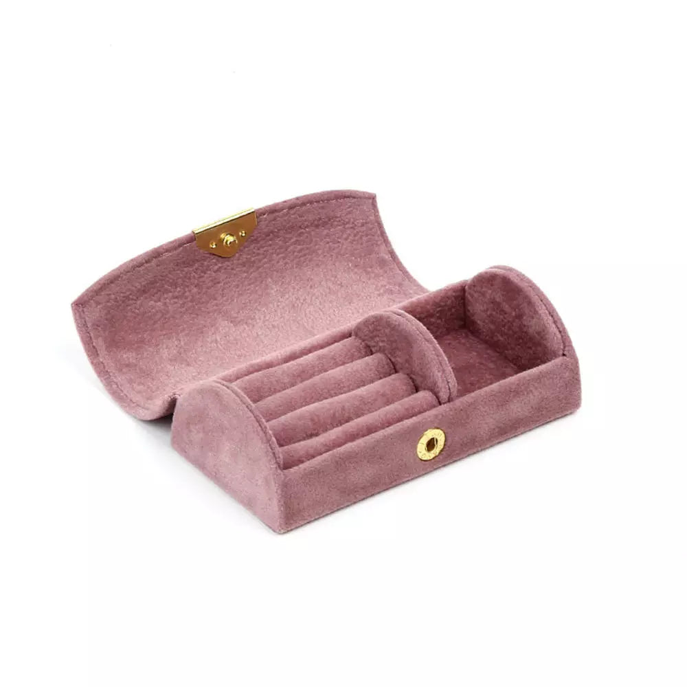 Mini Velvet Jewelry Organizer Box