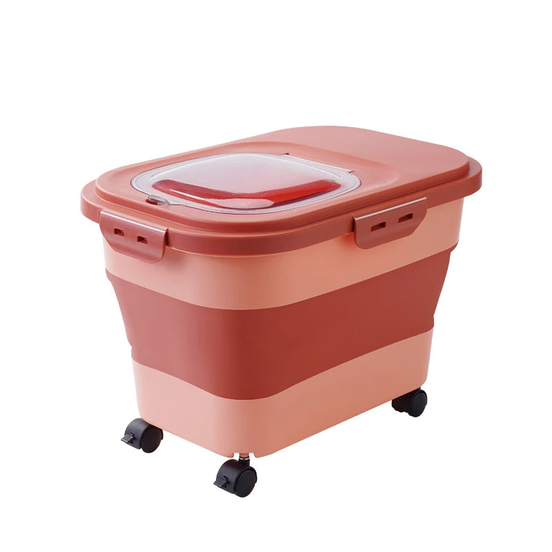 Collapsible Cat/Dog Food Storage Container