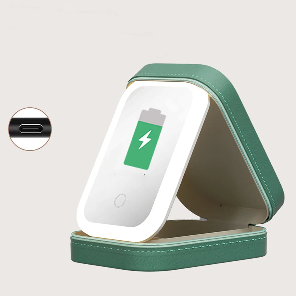 Portable Make-up Case with Mirror & Light