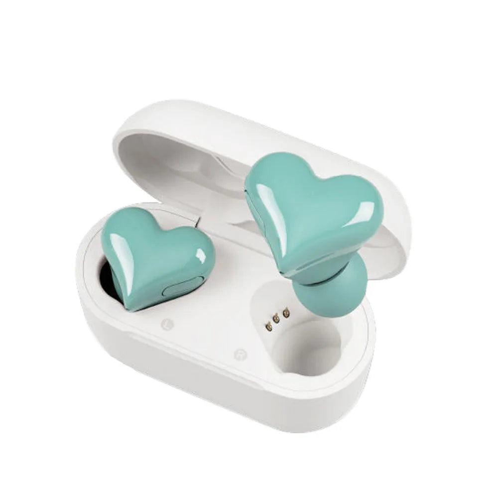 Heart Shaped Bluetooth Earbuds