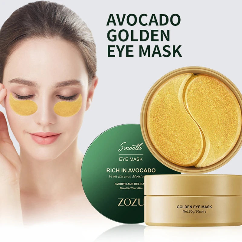 24K Gold Eye Mask- Reduce Puffy Eyes, Dark Circles and Eye Bags