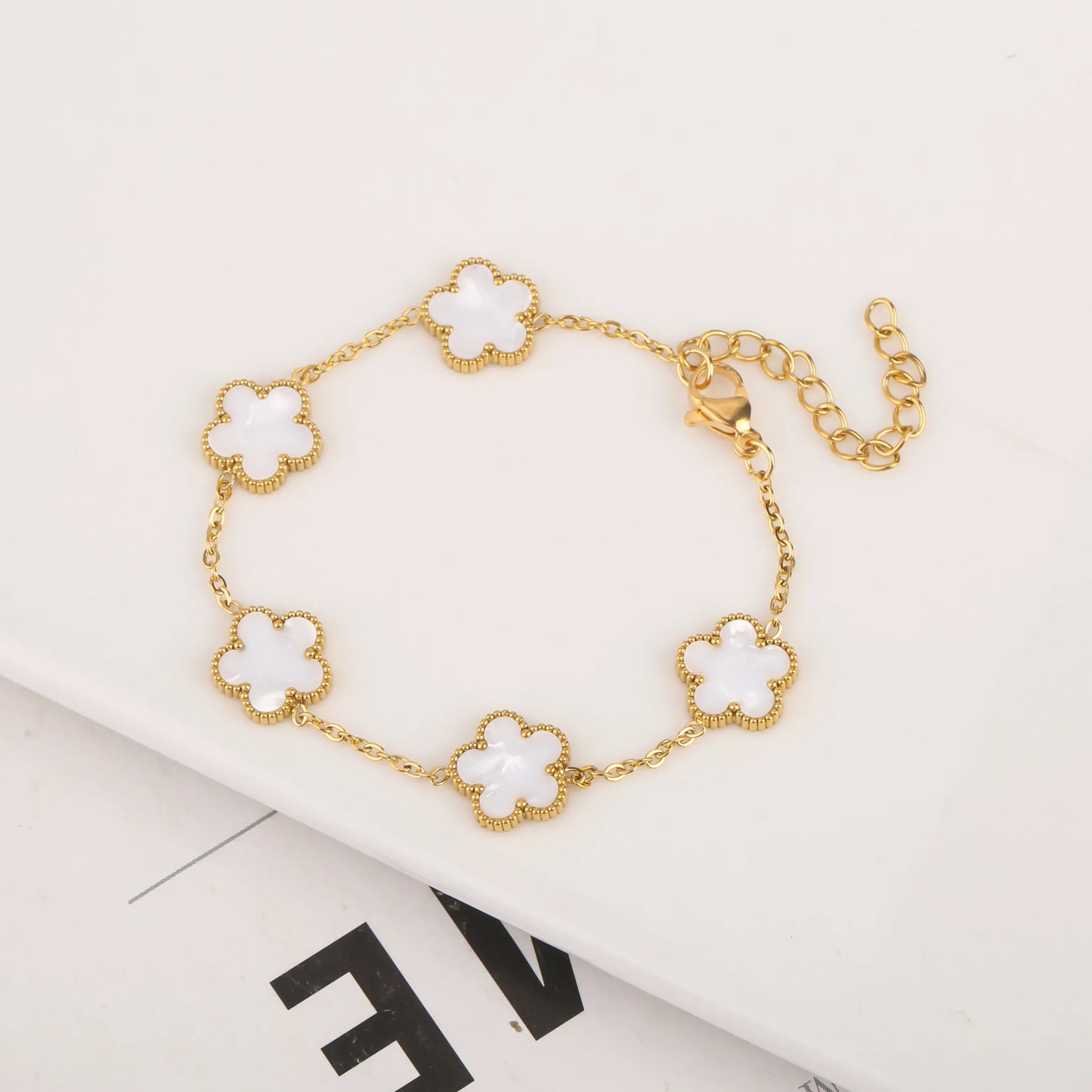 Stainless Steel Clover Bracelet