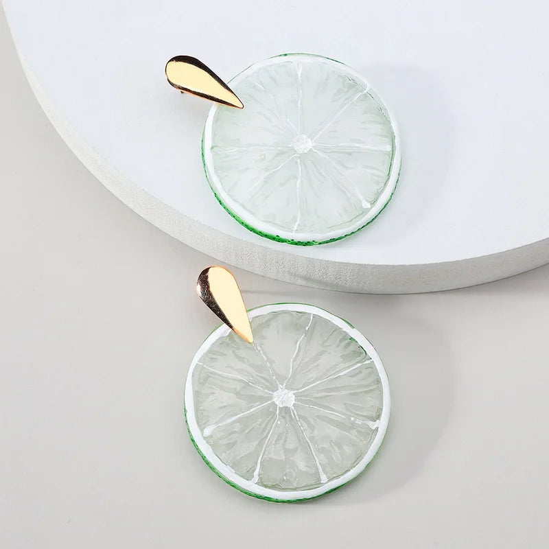 Acrylic Fruit Dangle Earrings