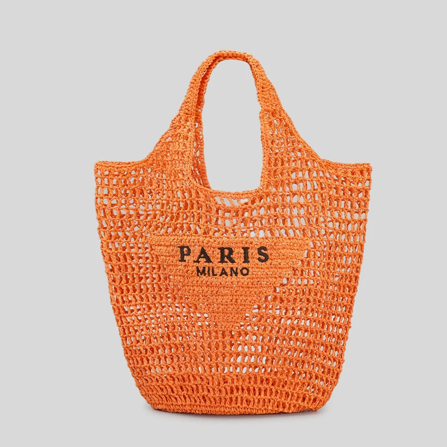 Straw Woven Beach Tote