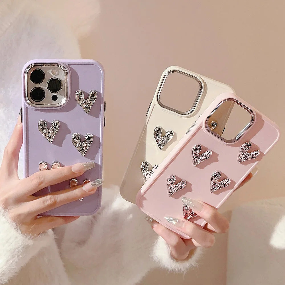 3D Heart Iphone Case