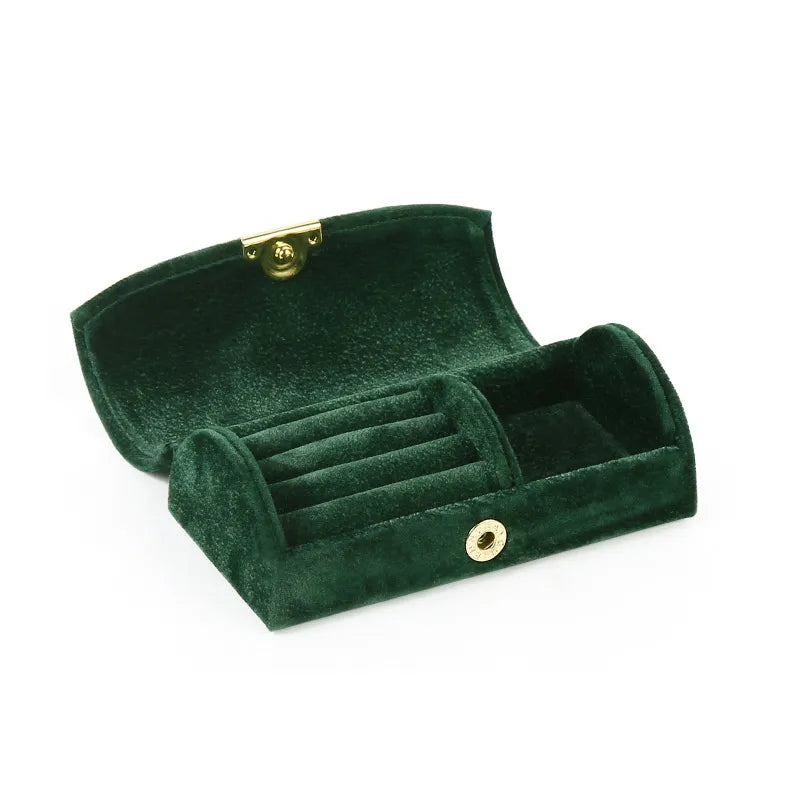 Mini Velvet Jewelry Organizer Box