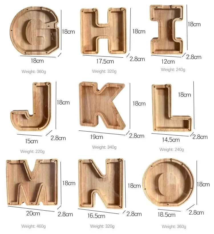 Alphabet Piggy Bank