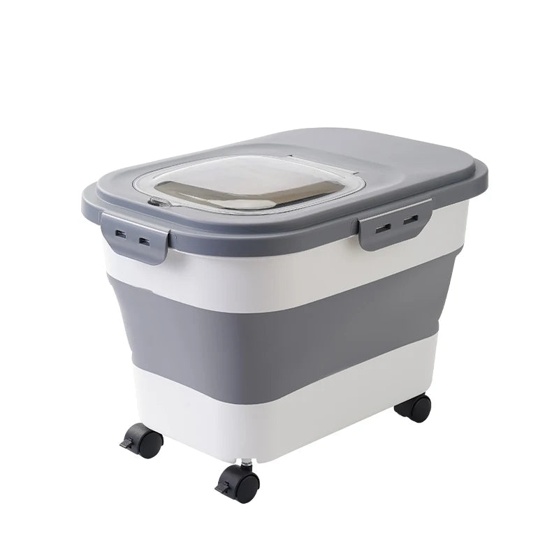 Collapsible Cat/Dog Food Storage Container