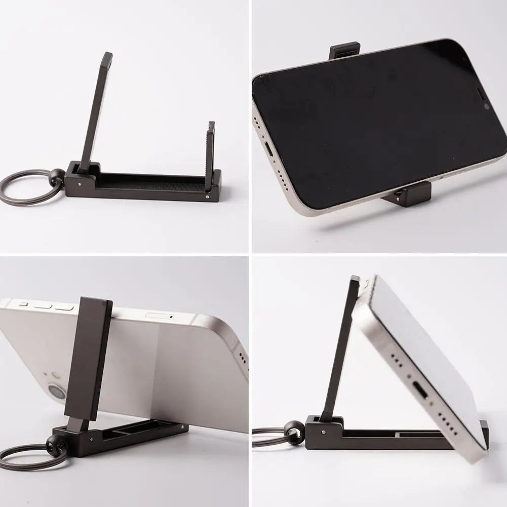 Multifunctional Foldable Keychain for Handbag Table Hanger and Phone Holder