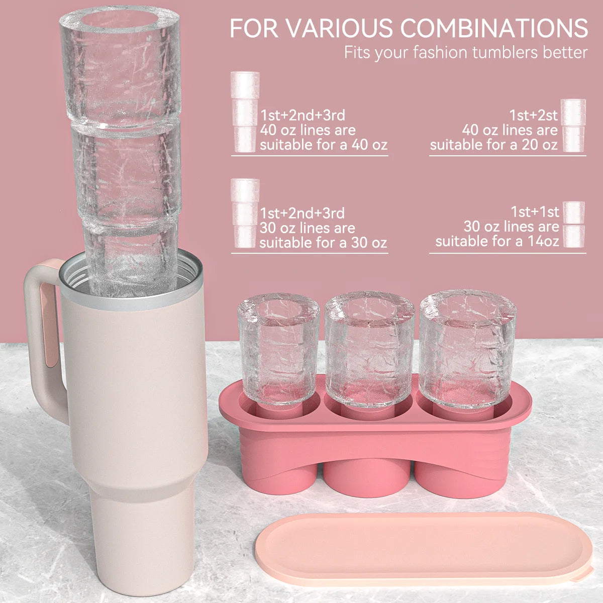 Ice Cube Tray for Tumbler Cup