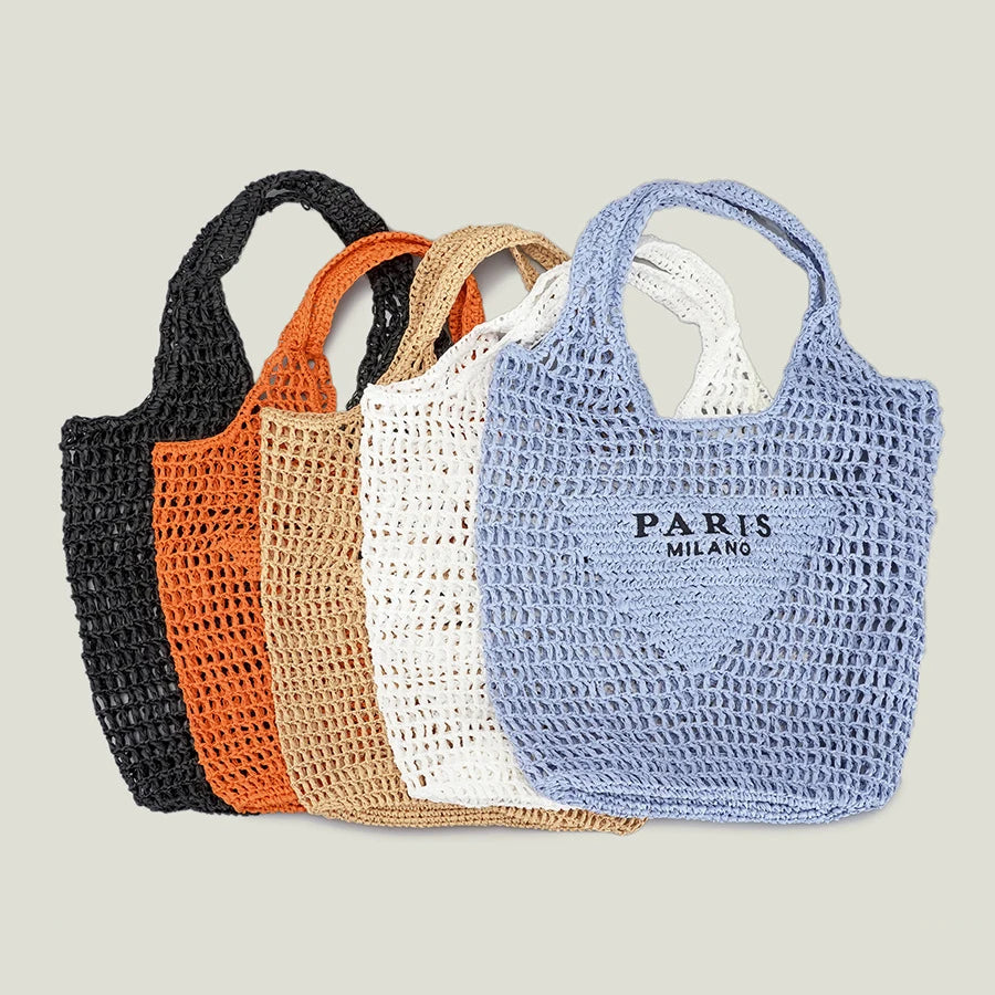 Straw Woven Beach Tote