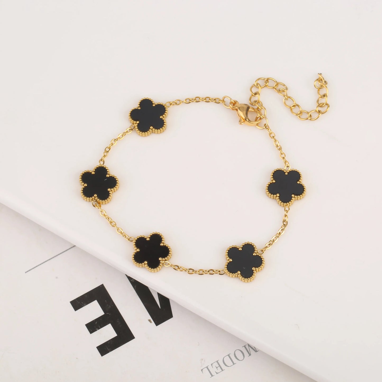 Stainless Steel Clover Bracelet