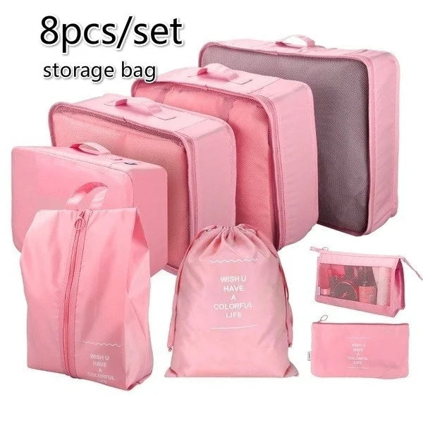 8 Piece Luggage Packing Cubes