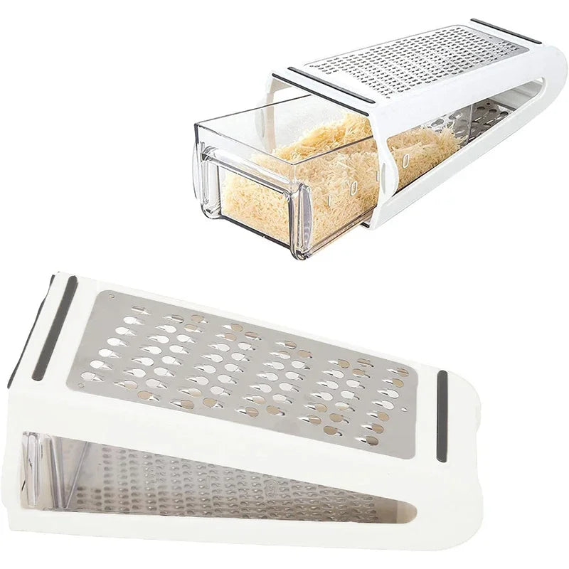 2 Sided Cheese Grater With Container