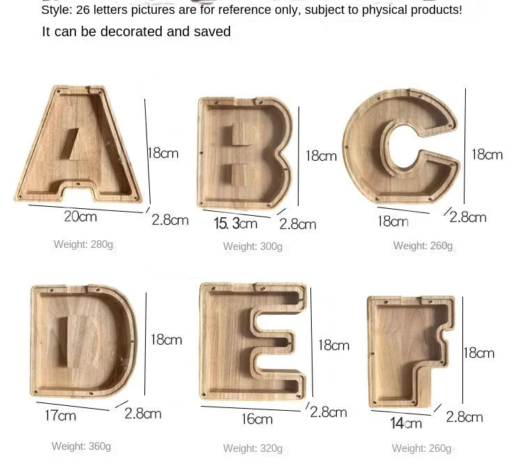 Alphabet Piggy Bank