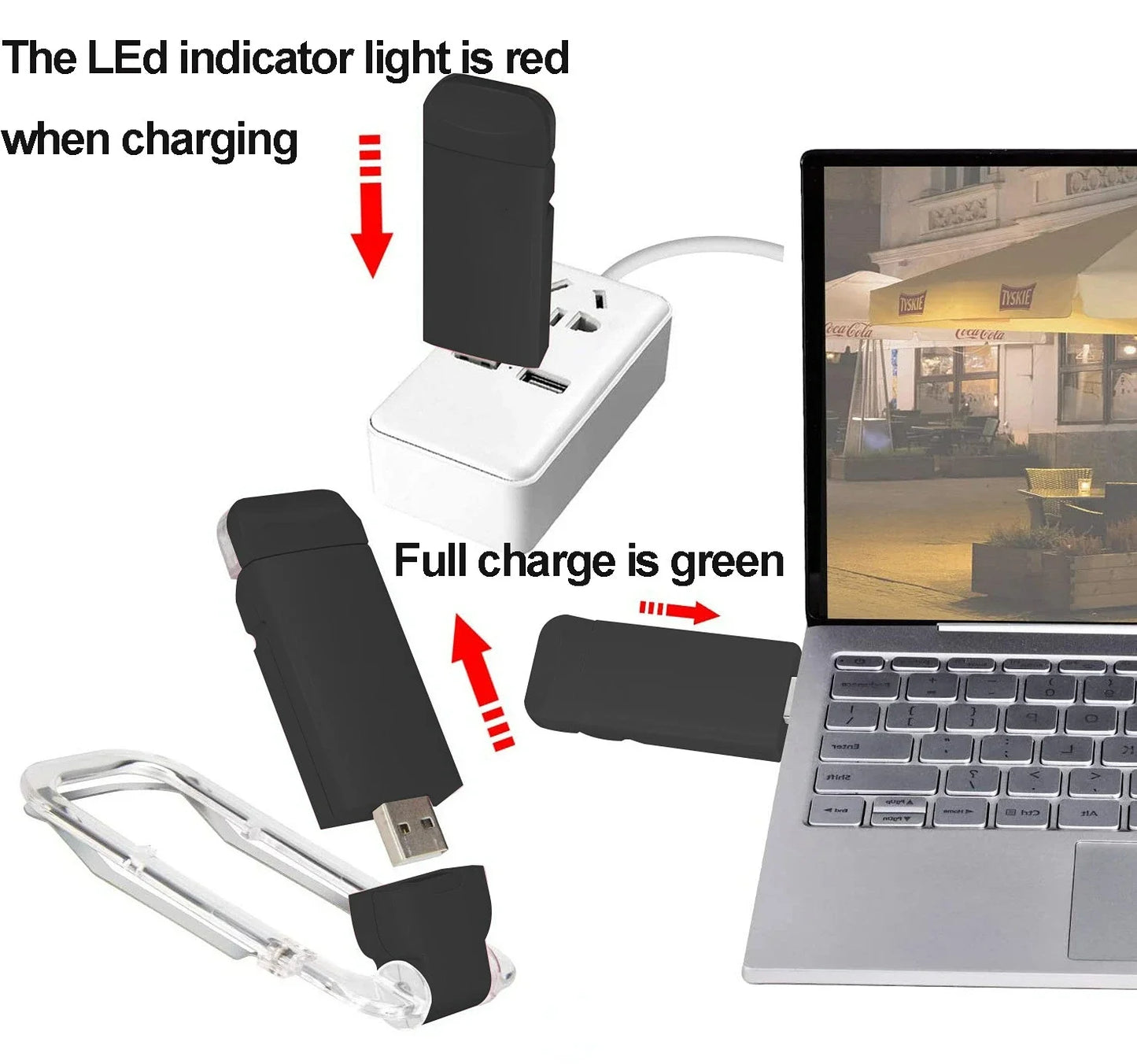 LED USB Rechargeable Book Reading Light