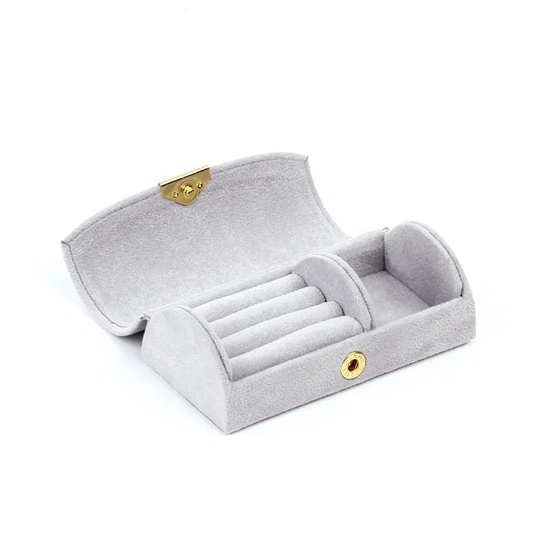 Mini Velvet Jewelry Organizer Box