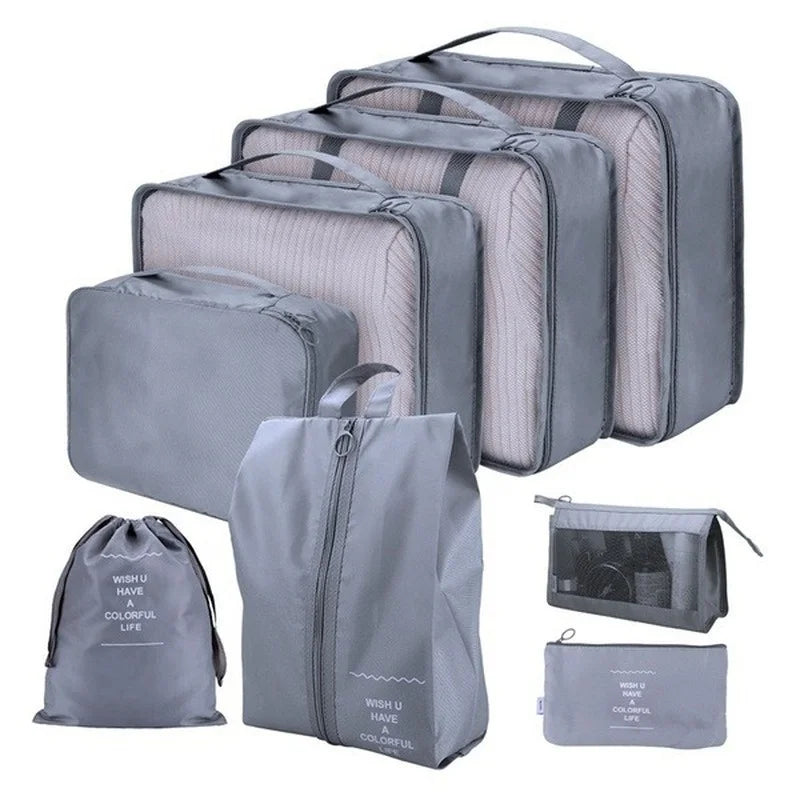 8 Piece Luggage Packing Cubes