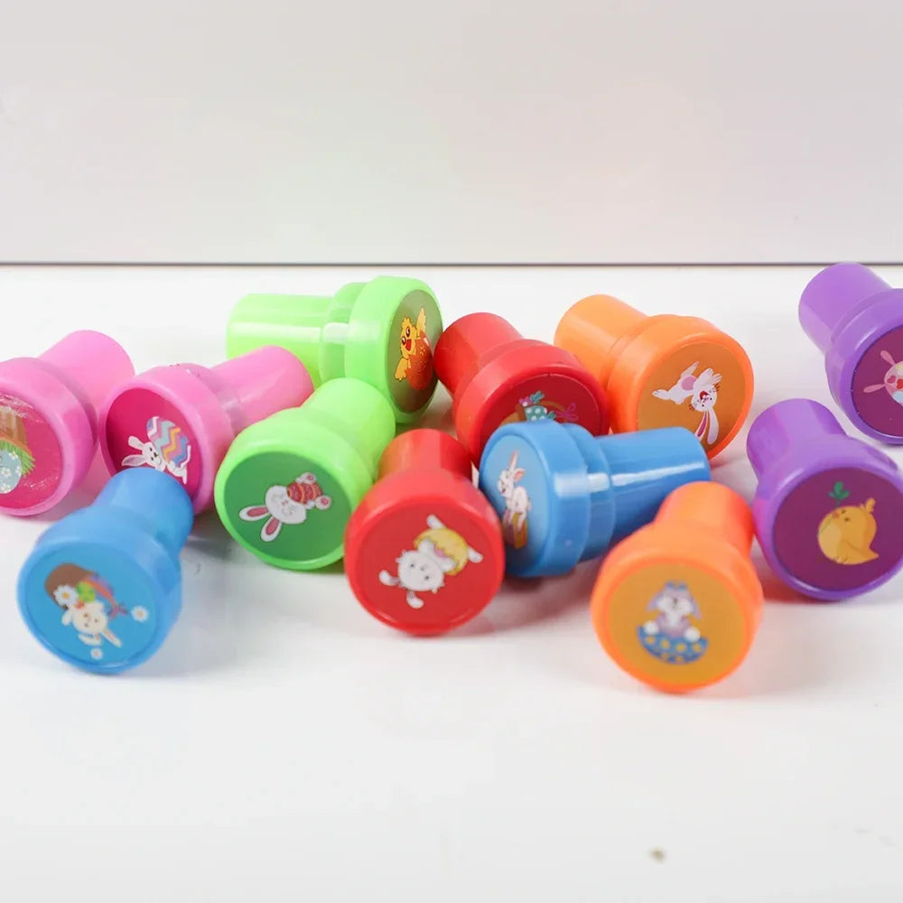 12 Pcs Easter Self-ink Stamp