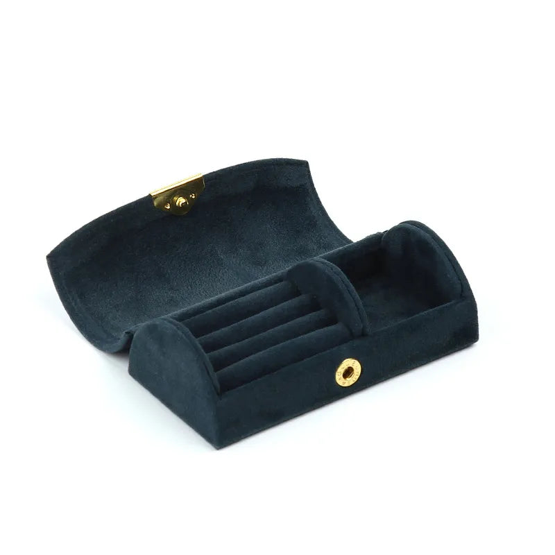 Mini Velvet Jewelry Organizer Box