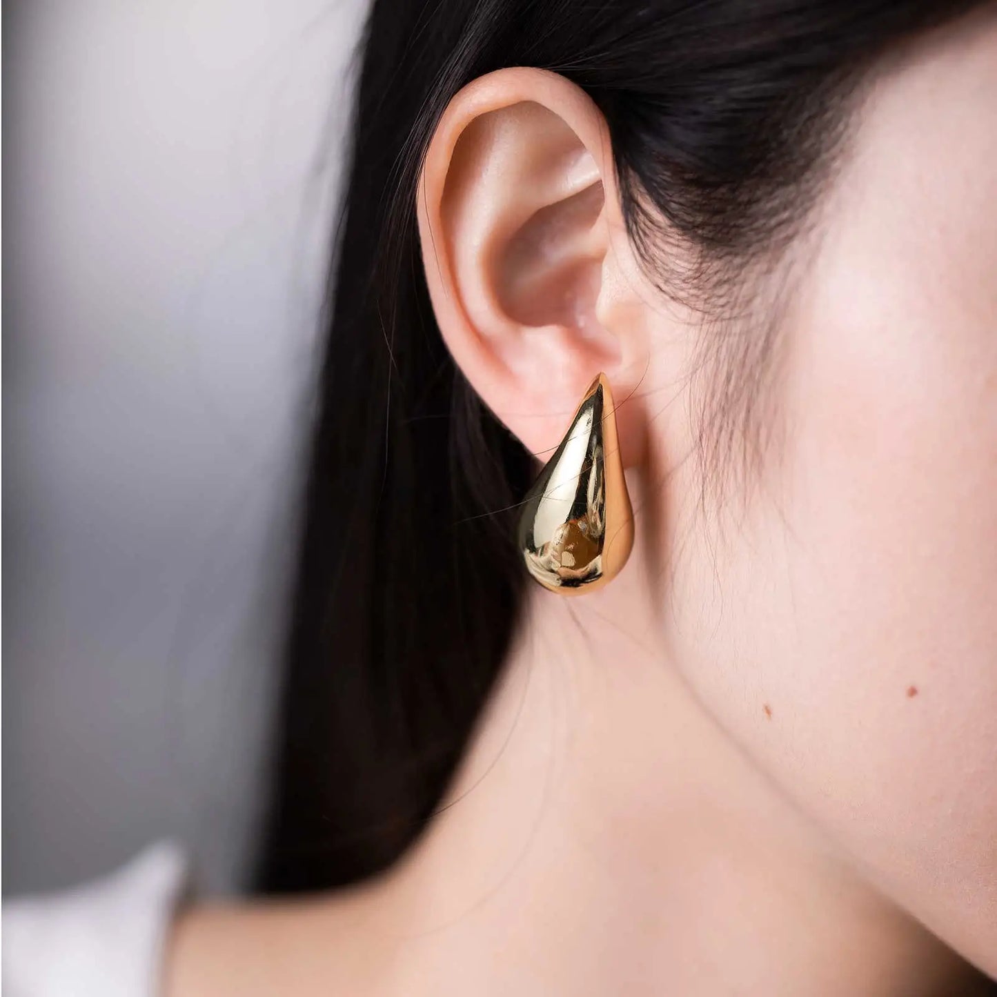 Acrylic Chunky Teardrop Earrings