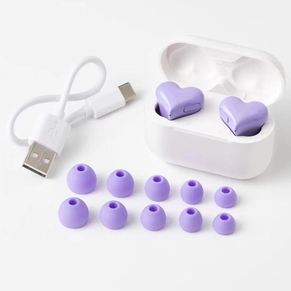 Heart Shaped Bluetooth Earbuds