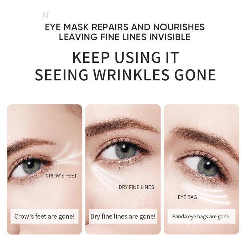 24K Gold Eye Mask- Reduce Puffy Eyes, Dark Circles and Eye Bags