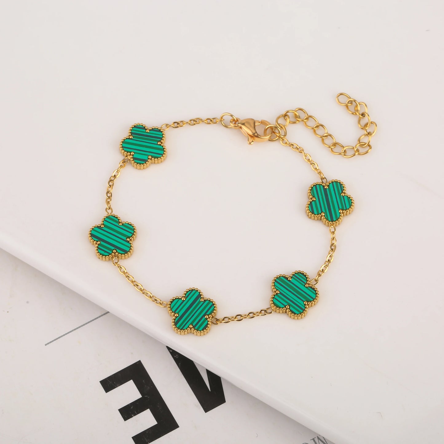 Stainless Steel Clover Bracelet