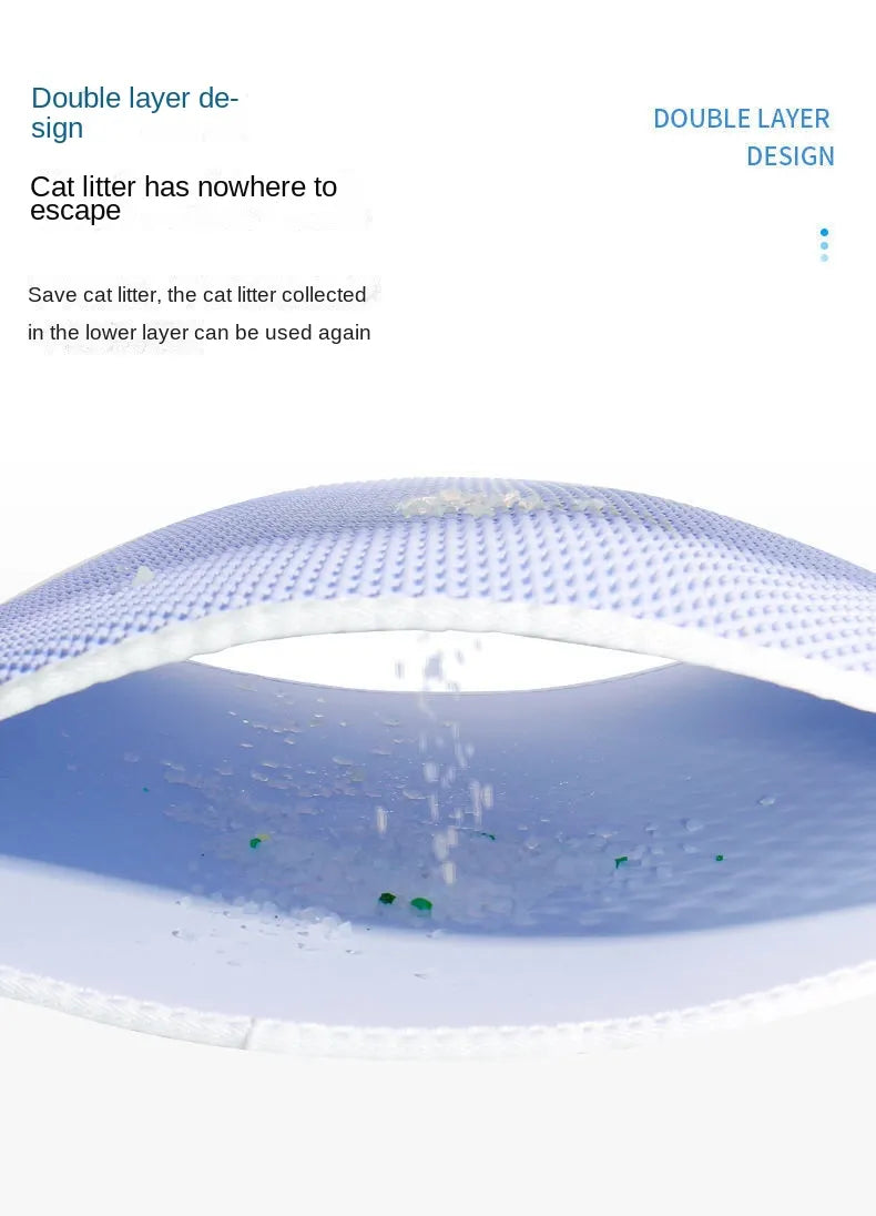 Double Layer Waterproof Urine Proof Cat Litter Trapping Mat