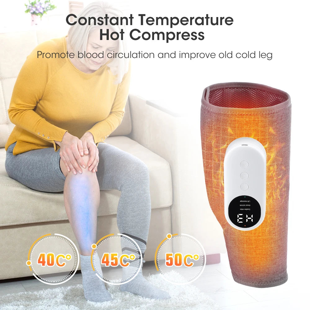 Electric 360° Wireless Air Pressure Calf Massager for Leg Circulation and Swelling Pain Relief
