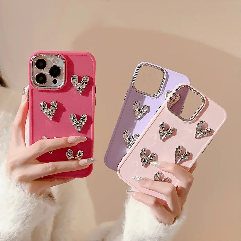 3D Heart Iphone Case