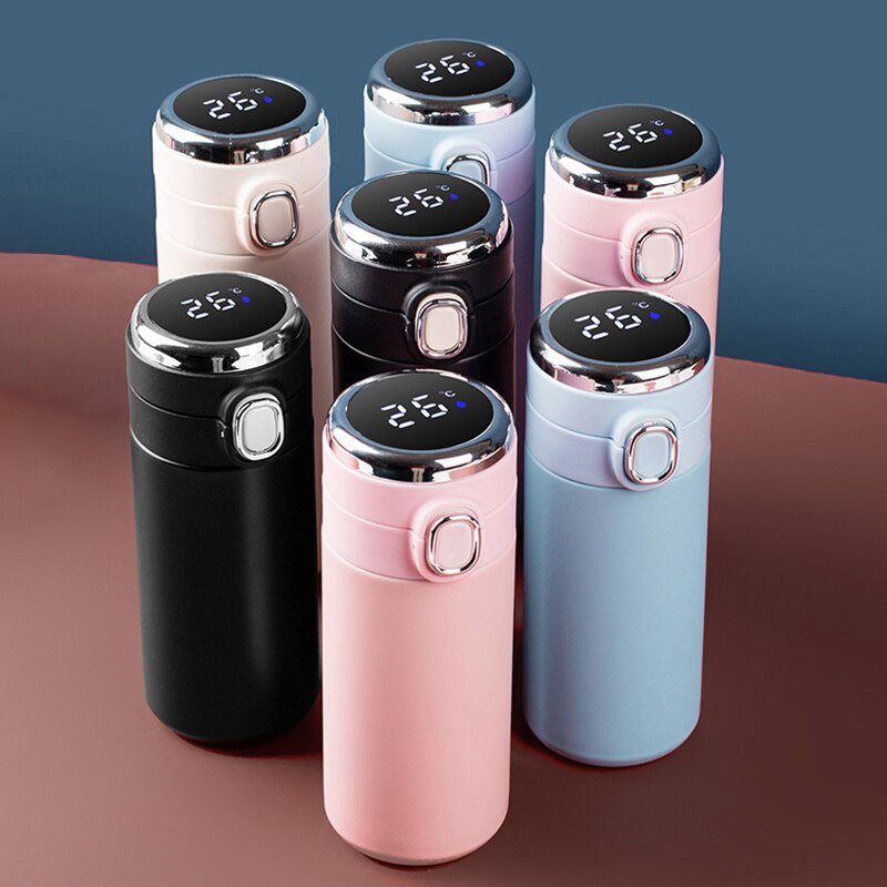 Stainless Steel Smart Temperature Display Thermos