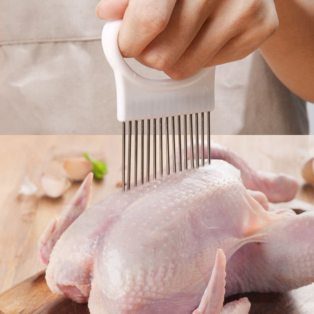 Stainless Steel Onion Cutting Holder