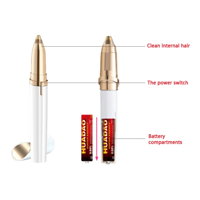 Electric Eyebrow and Facial Hair Trimmer